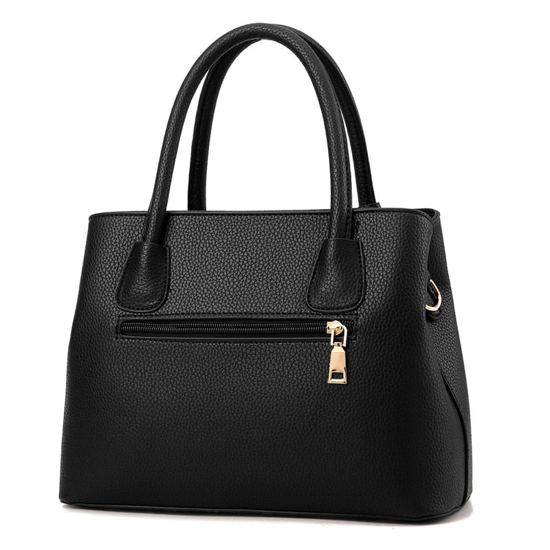 Elegant Leather Large Capacity Daily Shoulder Bag