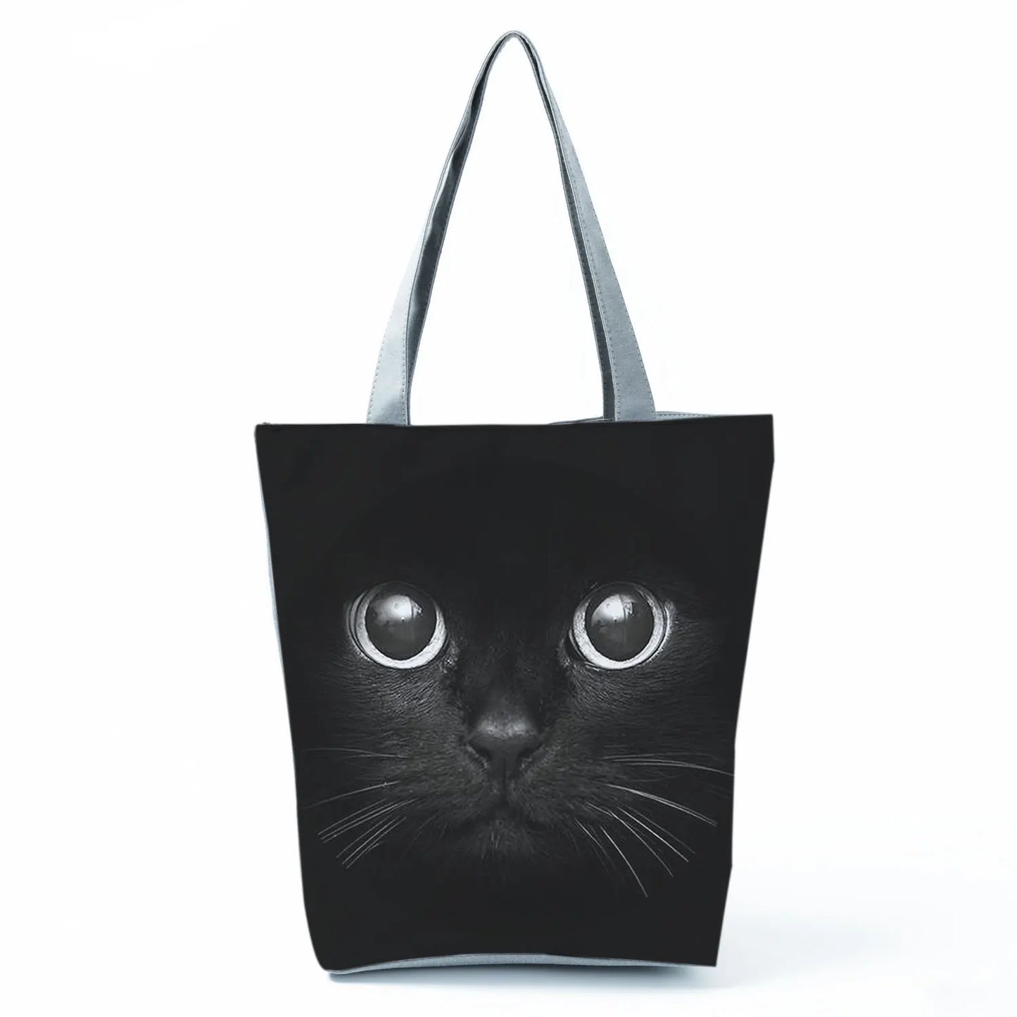 Customize Cute Cat Painting Tote Eco Reusable Bags