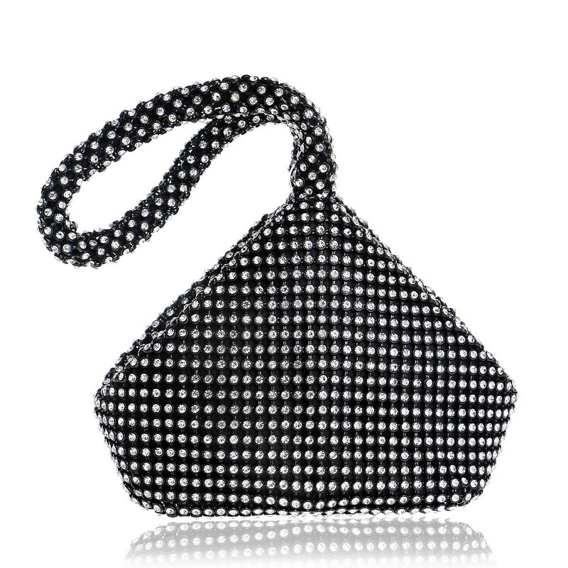 Soft Small Rhinestones Diamonds Evening Purse