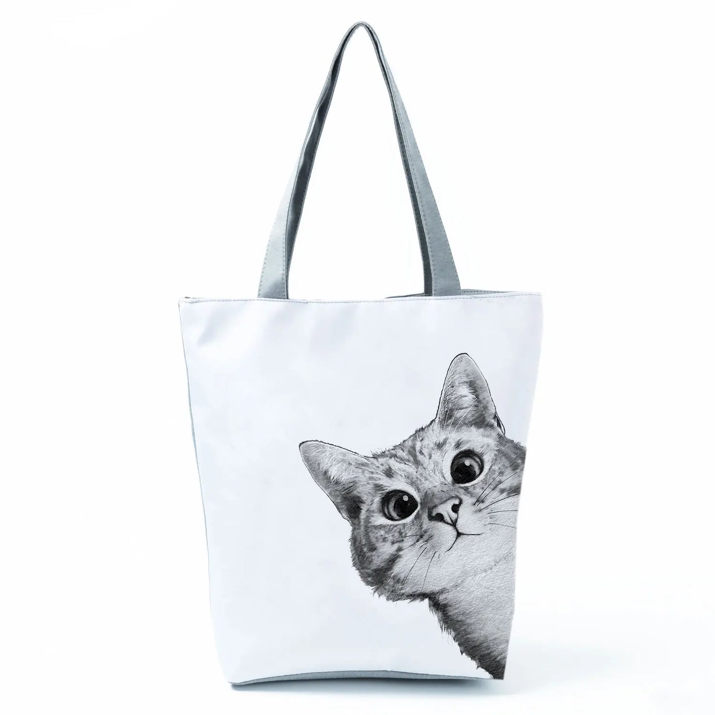 Customize Cute Cat Painting Tote Eco Reusable Bags
