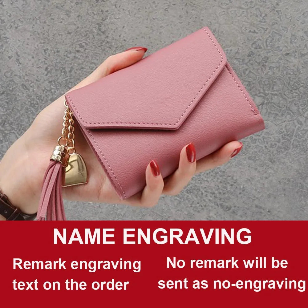 Name Customized Mini Cute Tassel Pendant Wallets