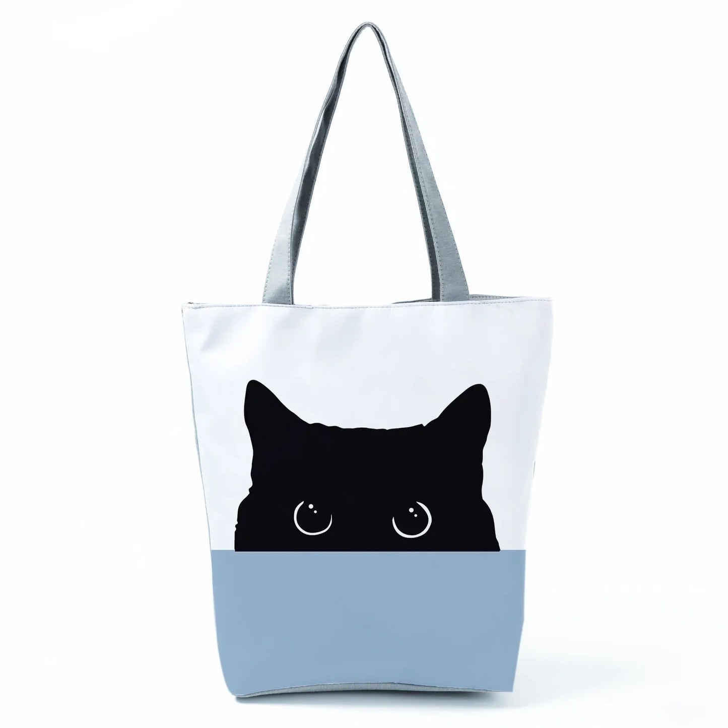 Customize Cute Cat Painting Tote Eco Reusable Bags