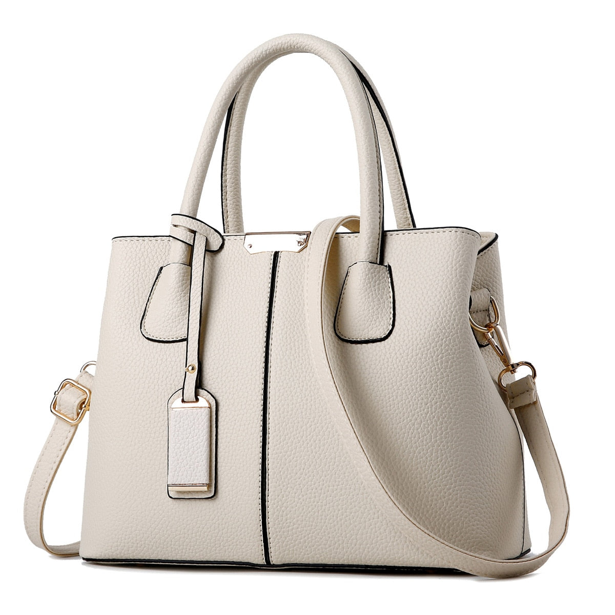 Elegant Leather Large Capacity Daily Shoulder Bag