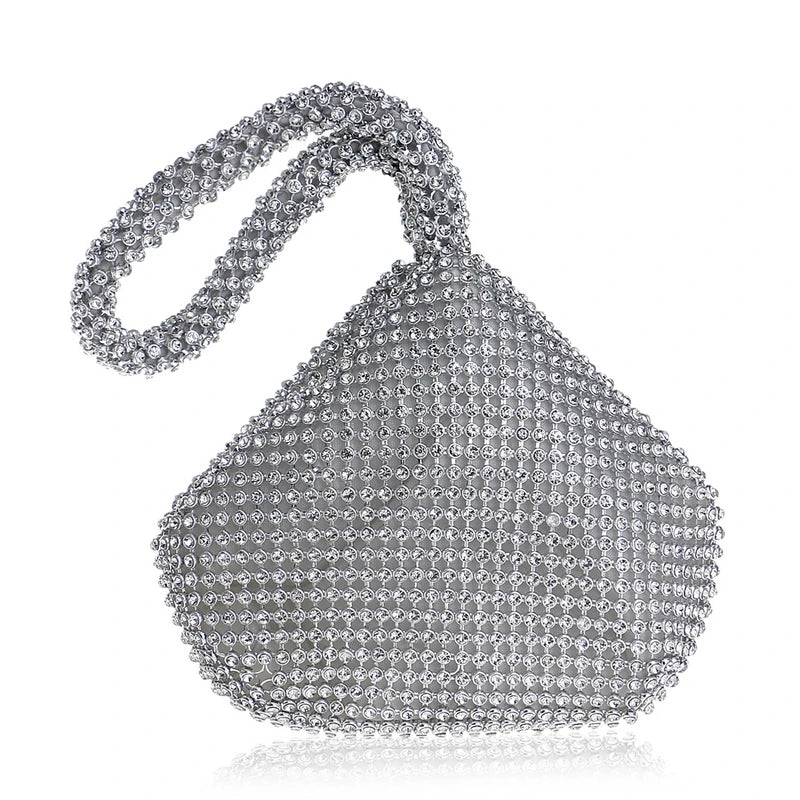 Soft Small Rhinestones Diamonds Evening Purse