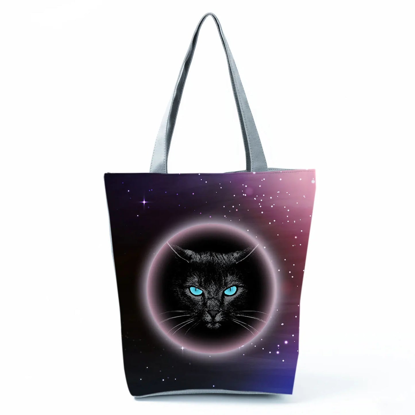Customize Cute Cat Painting Tote Eco Reusable Bags