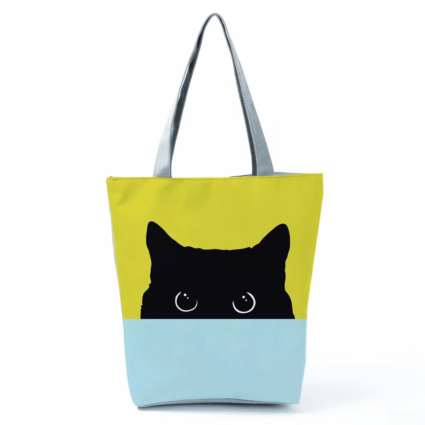 Customize Cute Cat Painting Tote Eco Reusable Bags