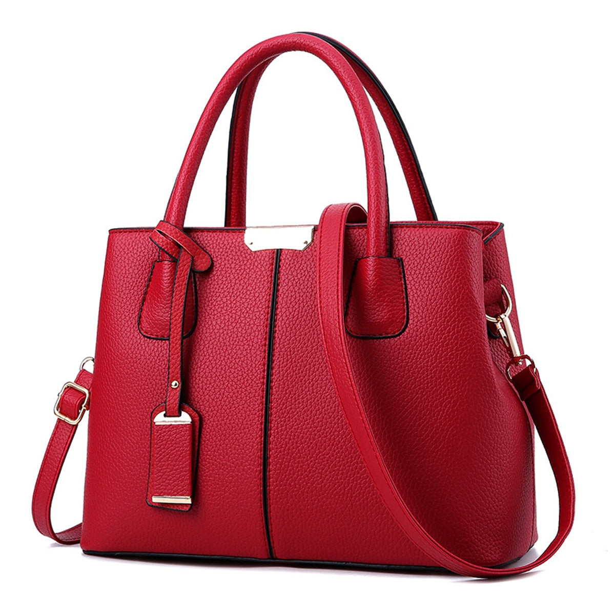 Elegant Leather Large Capacity Daily Shoulder Bag