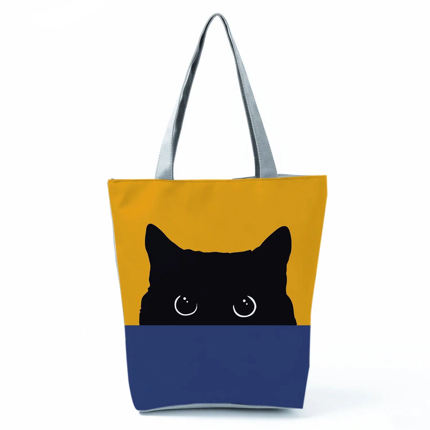 Customize Cute Cat Painting Tote Eco Reusable Bags