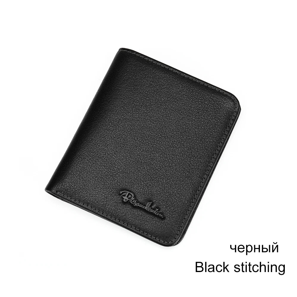 Genuine Leather Thin Card Holder Men Wallet