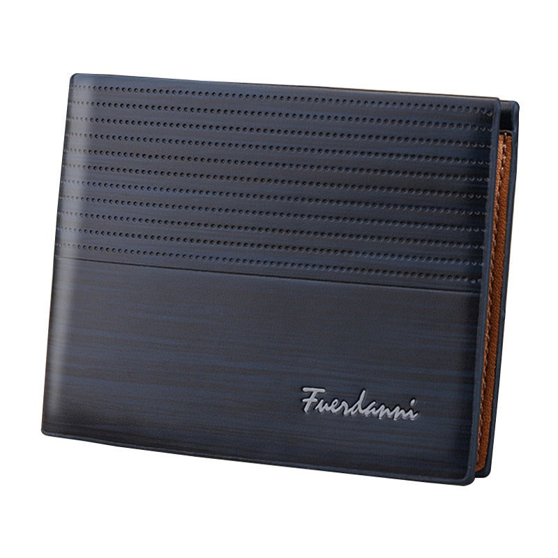 Vintage Leather Short Slim Wallet