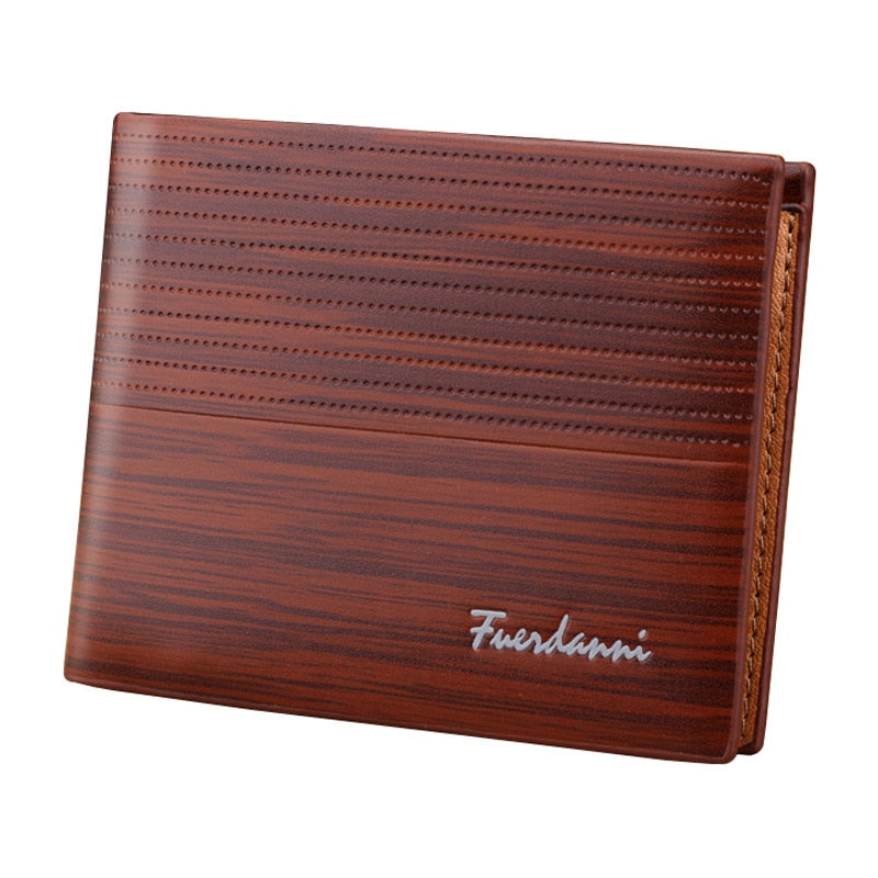 Vintage Leather Short Slim Wallet