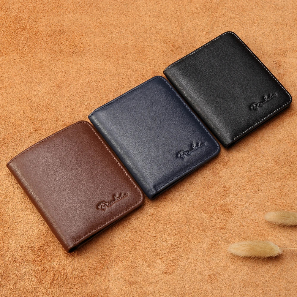 Genuine Leather Thin Card Holder Men Wallet