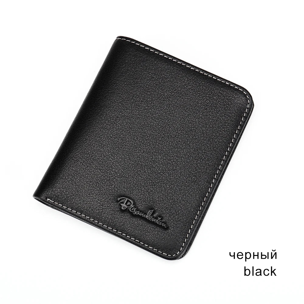 Genuine Leather Thin Card Holder Men Wallet