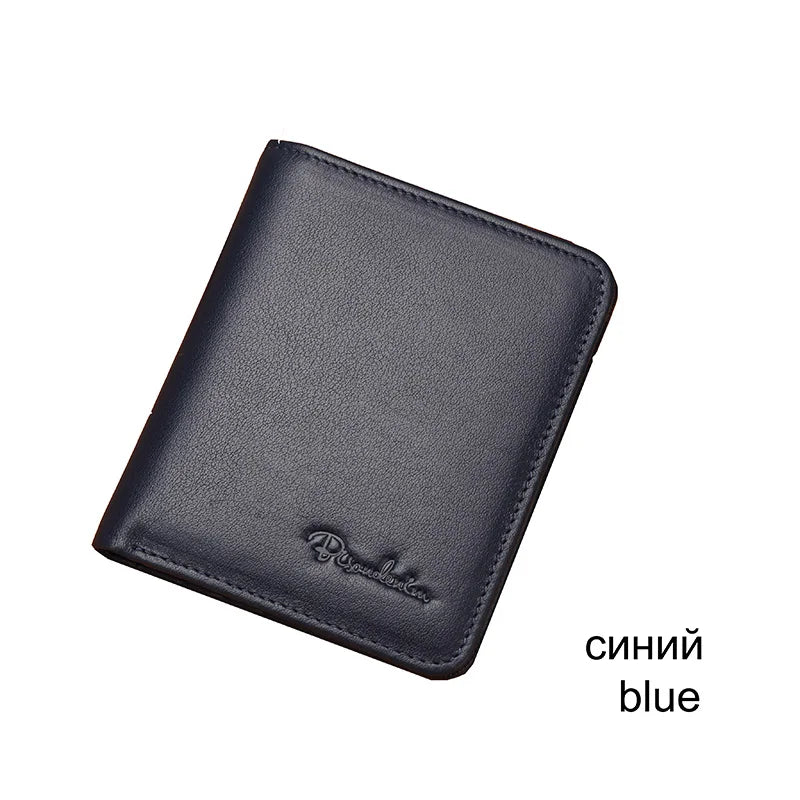 Genuine Leather Thin Card Holder Men Wallet