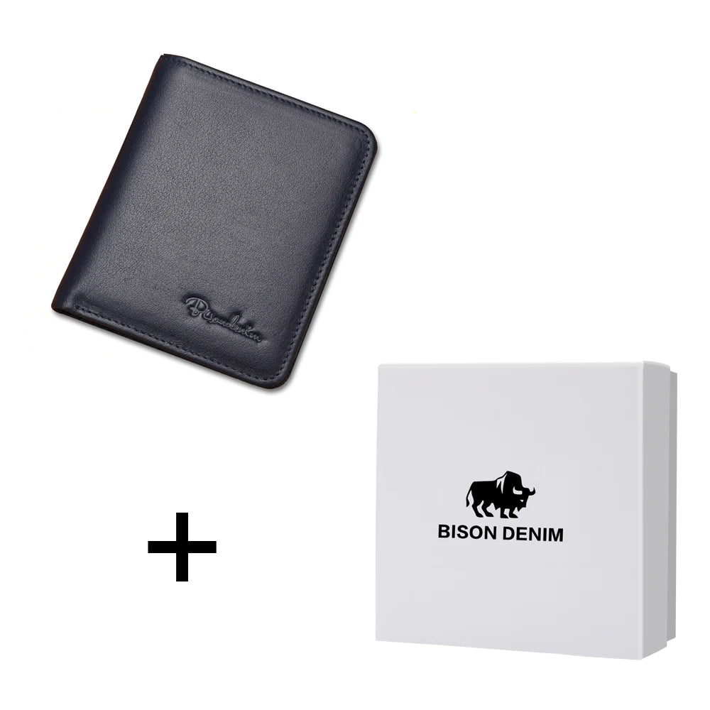 Genuine Leather Thin Card Holder Men Wallet