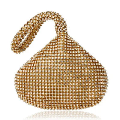 Soft Small Rhinestones Diamonds Evening Purse