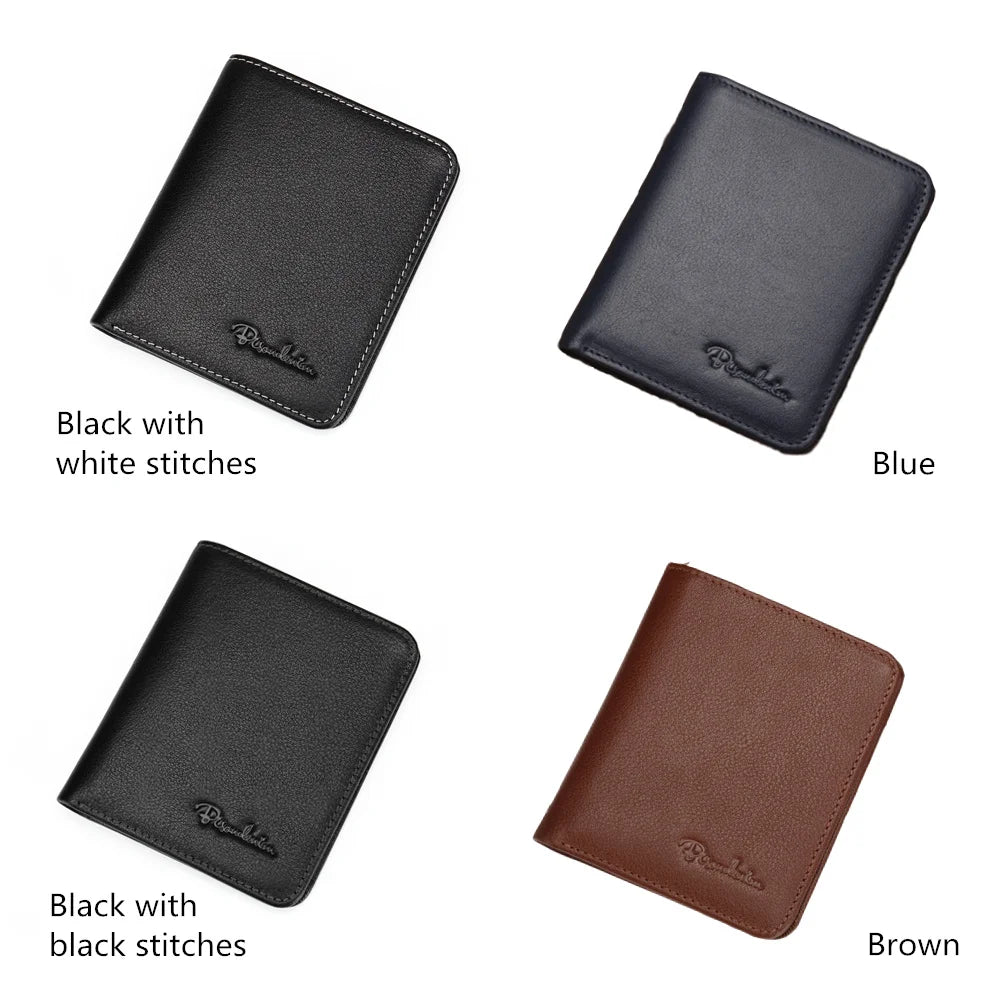 Genuine Leather Thin Card Holder Men Wallet