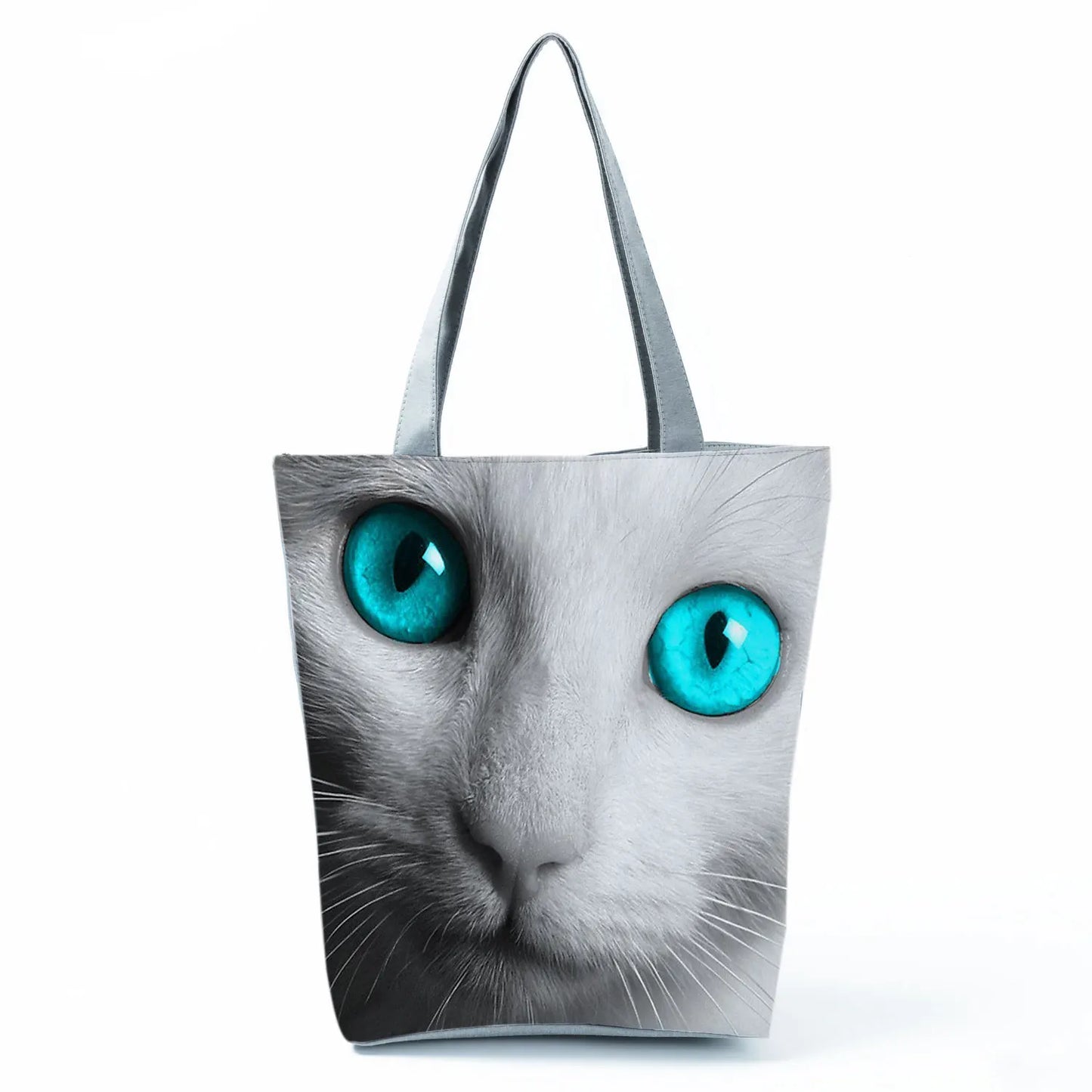 Customize Cute Cat Painting Tote Eco Reusable Bags