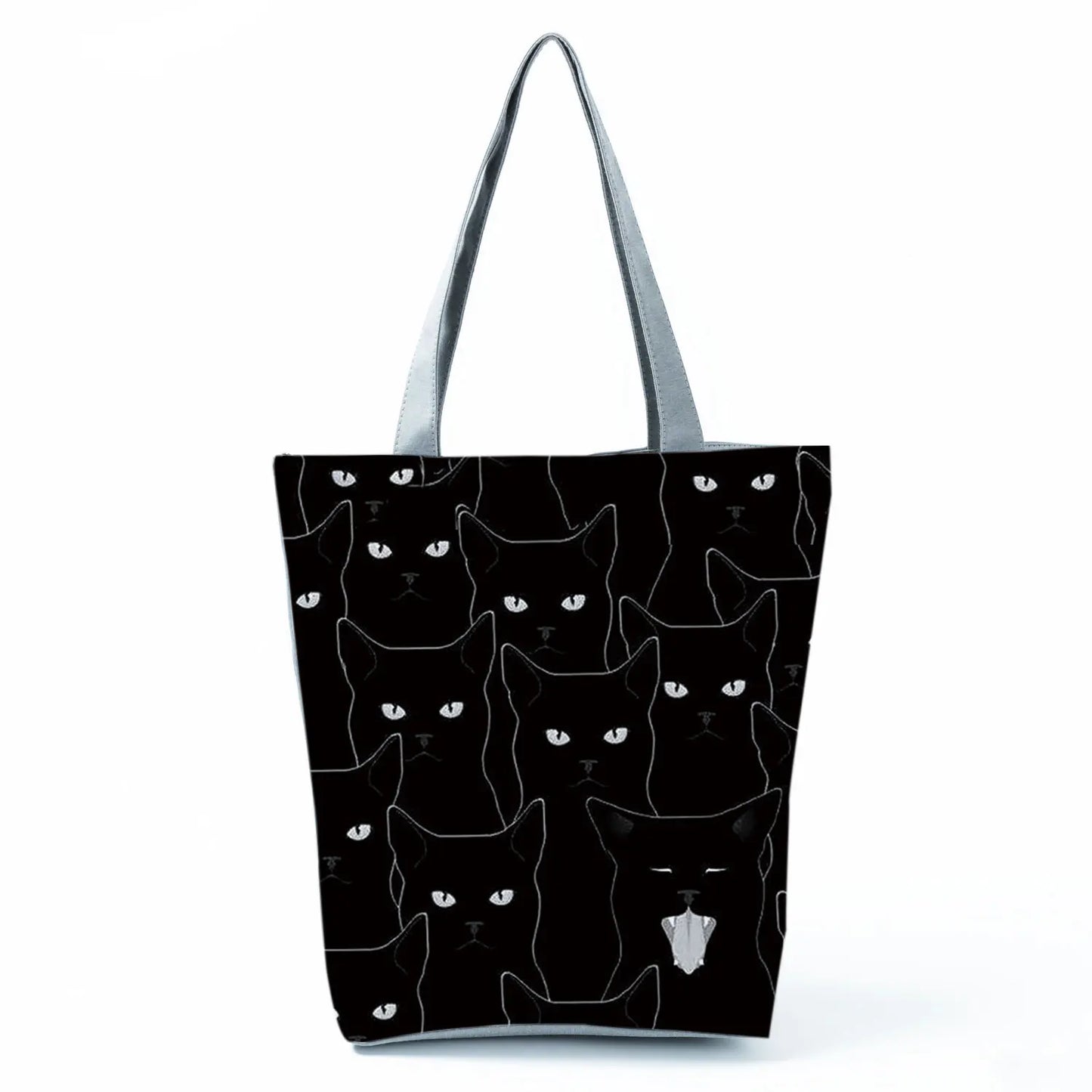 Customize Cute Cat Painting Tote Eco Reusable Bags