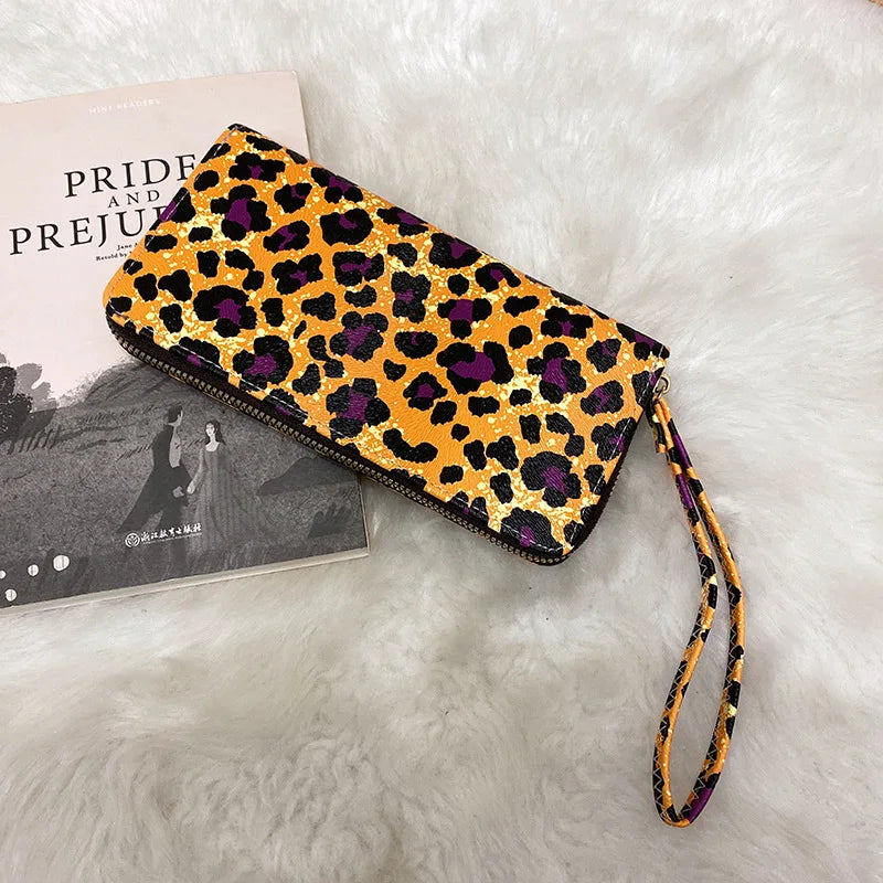 Brand Clutch Slim Uneven Leather Wallets