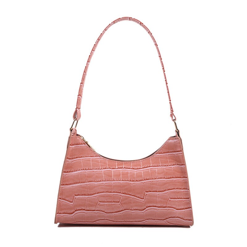 Retro PU Leather Fashion Pearl Top Underarm Bag
