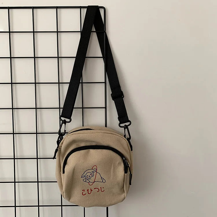 Simple Cartoons Small Square Shoulder Crossbody Bag