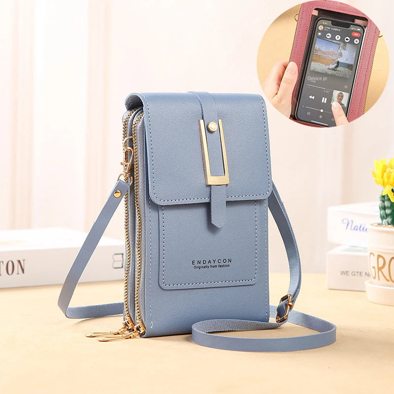 Touch Screen Mobile Square Women Bags Crossbody
