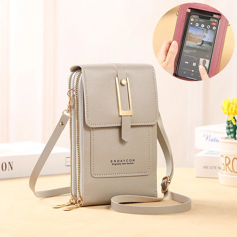 Touch Screen Mobile Square Women Bags Crossbody