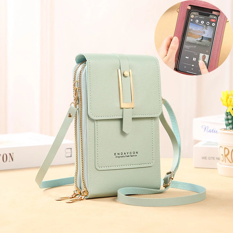 Touch Screen Mobile Square Women Bags Crossbody