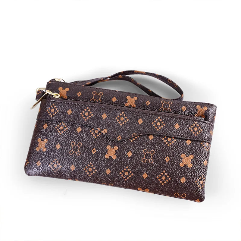 Brand Clutch Slim Uneven Leather Wallets