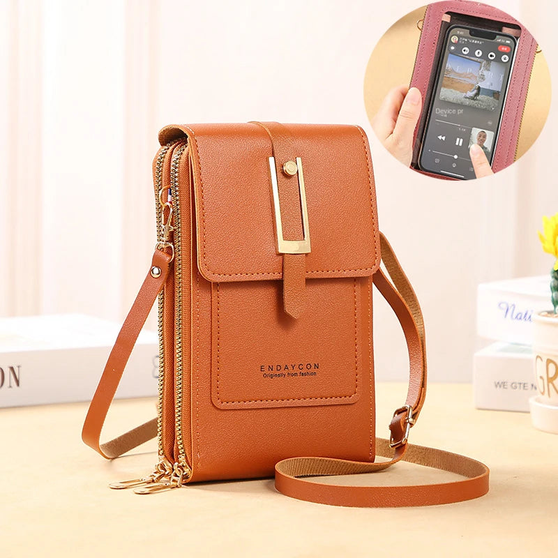Touch Screen Mobile Square Women Bags Crossbody