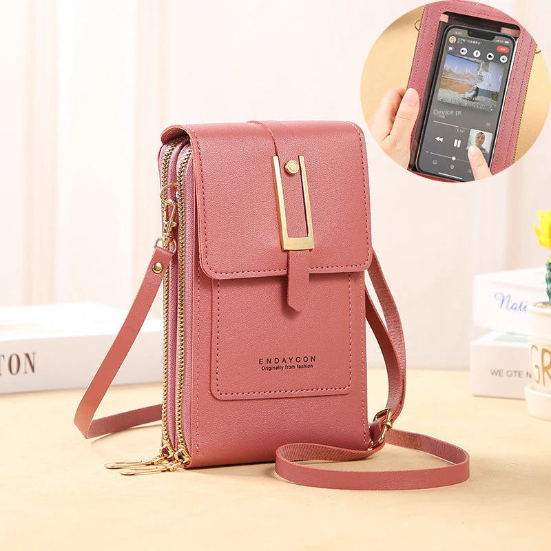 Touch Screen Mobile Square Women Bags Crossbody
