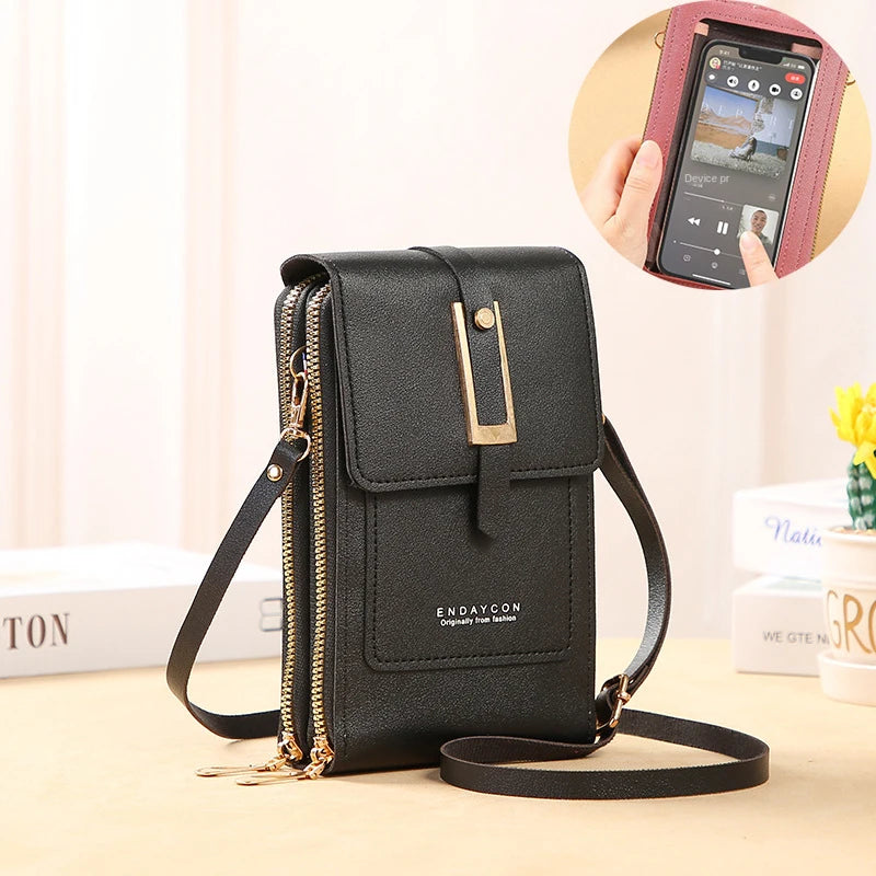 Touch Screen Mobile Square Women Bags Crossbody