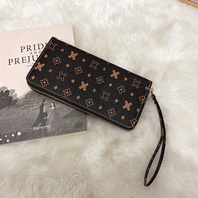 Brand Clutch Slim Uneven Leather Wallets