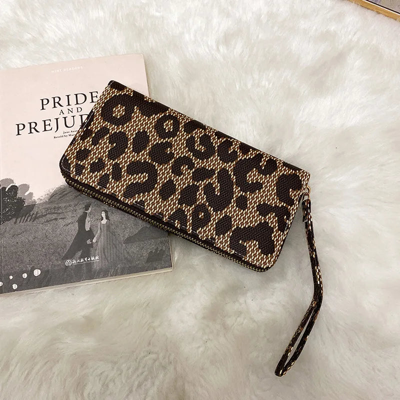 Brand Clutch Slim Uneven Leather Wallets