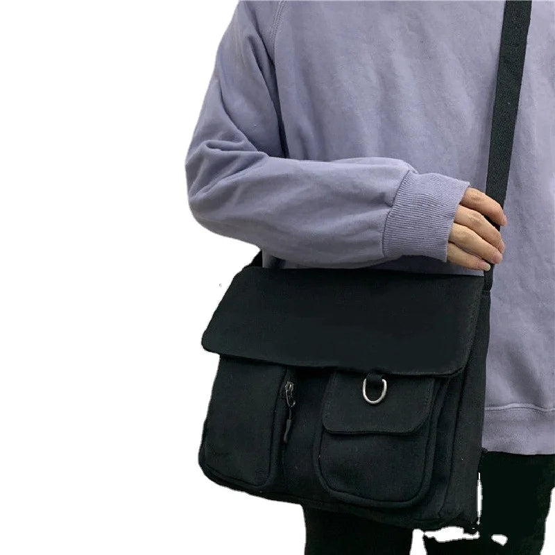 Simple Messenger Satchel Sweet Printed Canvas Bags