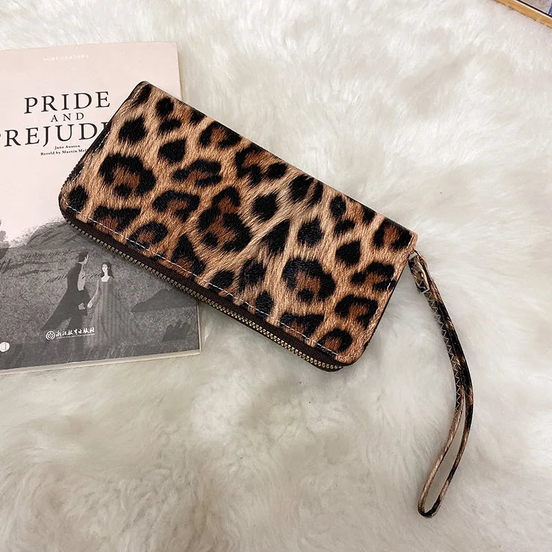 Brand Clutch Slim Uneven Leather Wallets