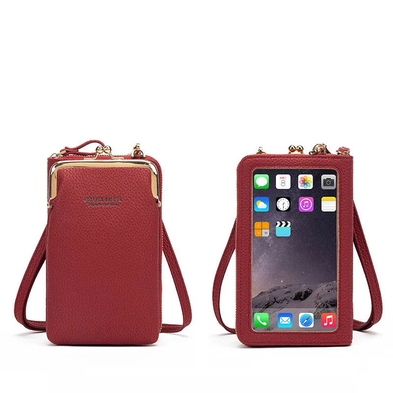 Touch Screen Mobile Square Women Bags Crossbody