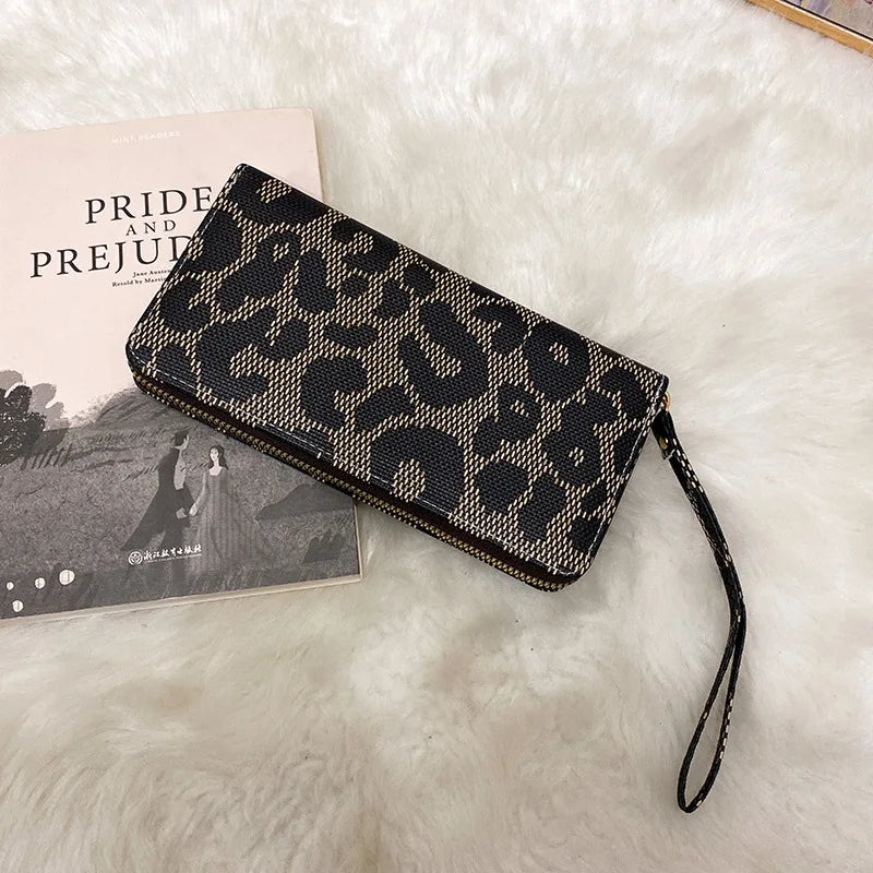 Brand Clutch Slim Uneven Leather Wallets