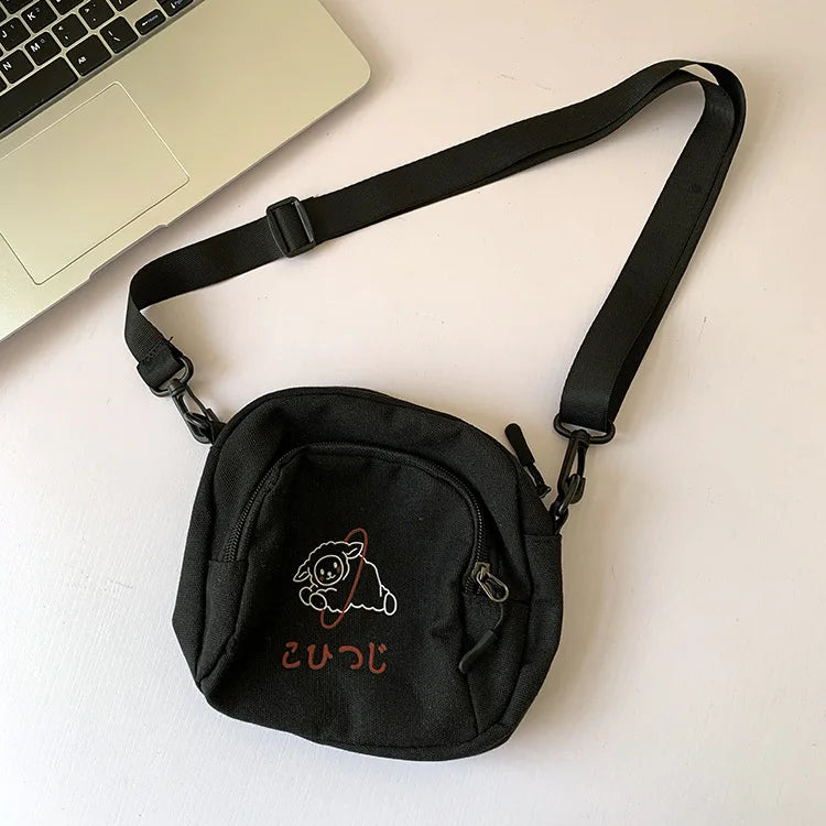Simple Cartoons Small Square Shoulder Crossbody Bag