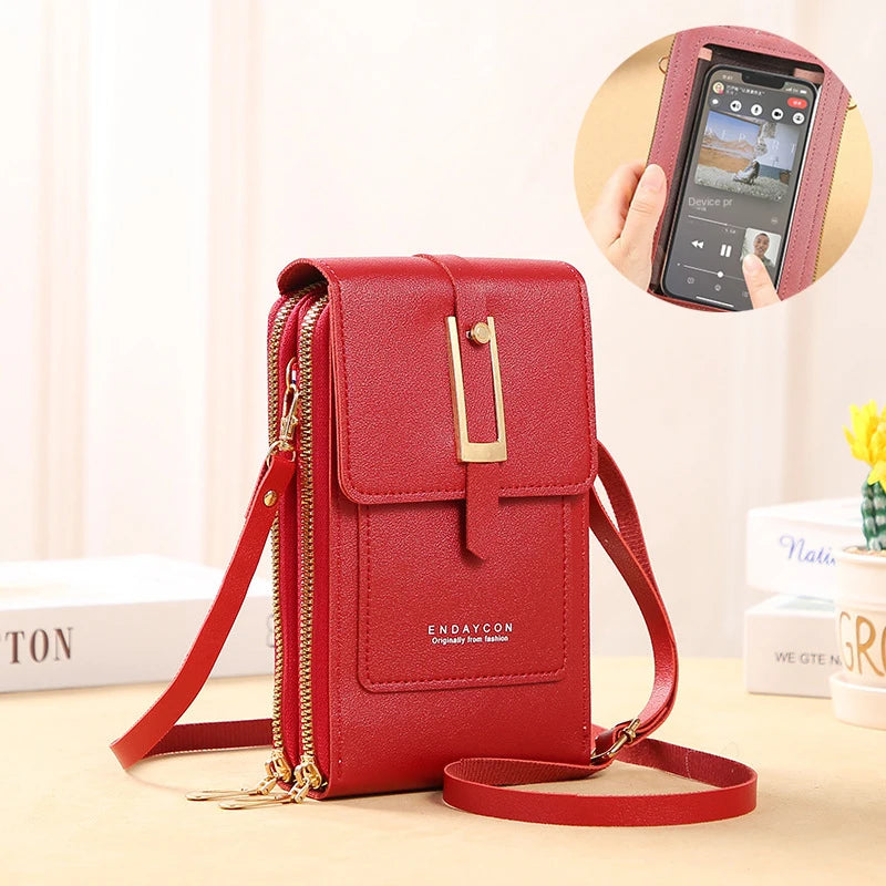 Touch Screen Mobile Square Women Bags Crossbody
