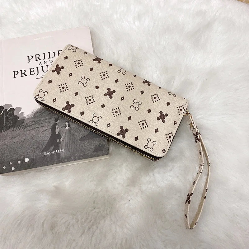 Brand Clutch Slim Uneven Leather Wallets
