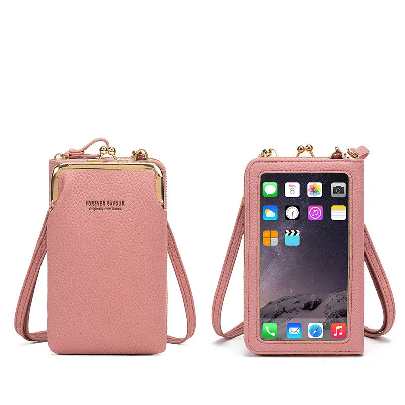 Touch Screen Mobile Square Women Bags Crossbody