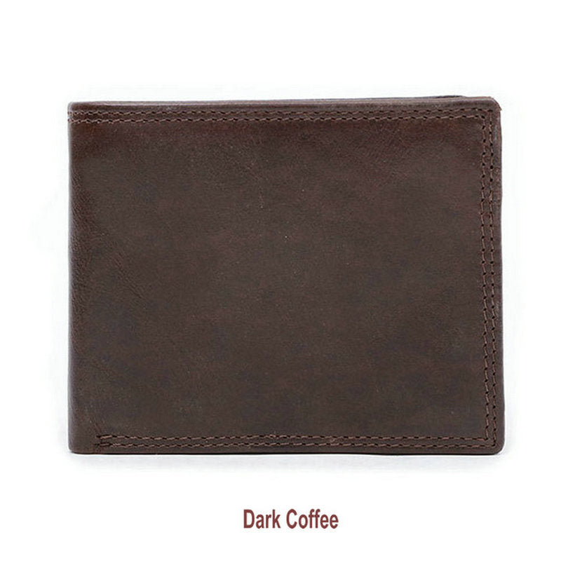 Genuine Leather Coin Pocket Vintage Wallet