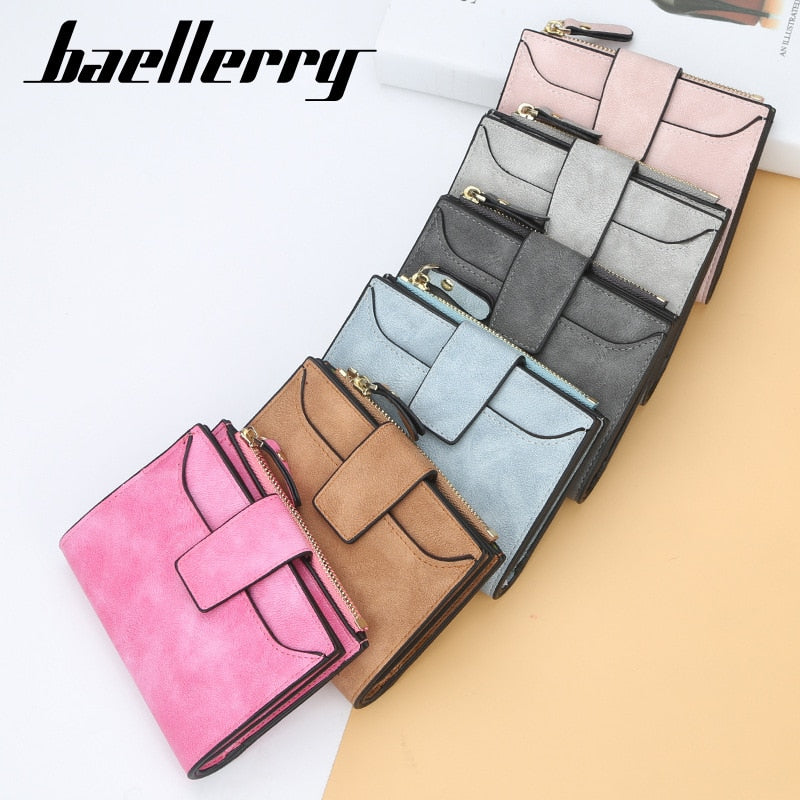 Name Engraving PU Leather Quality Female Wallet