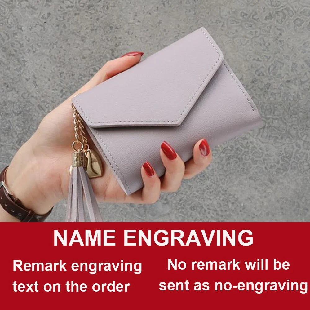 Name Customized Mini Cute Tassel Pendant Wallets