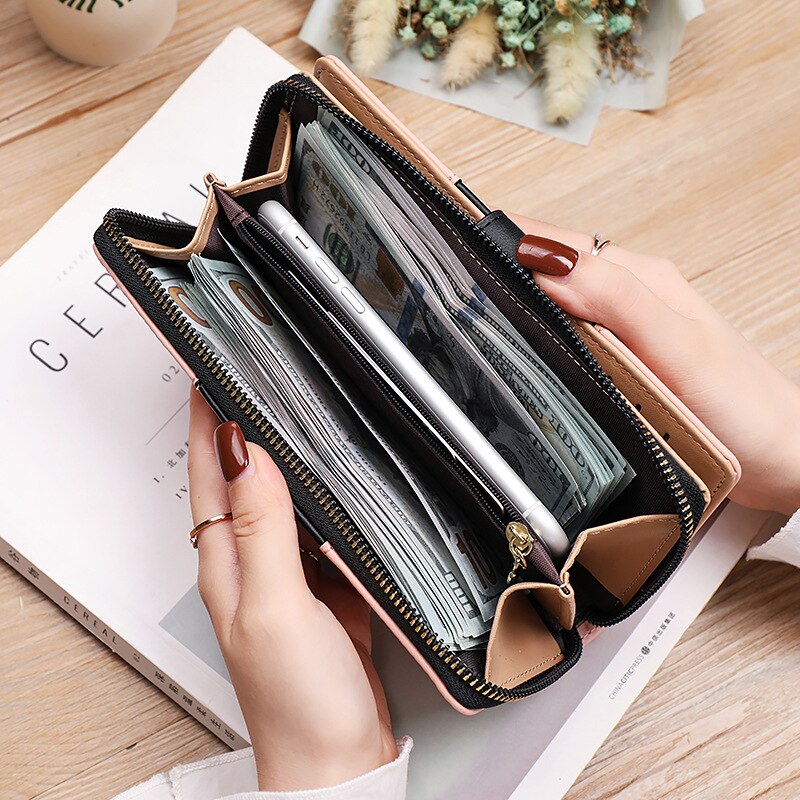 Hollow Leaves PU Leather Wallet