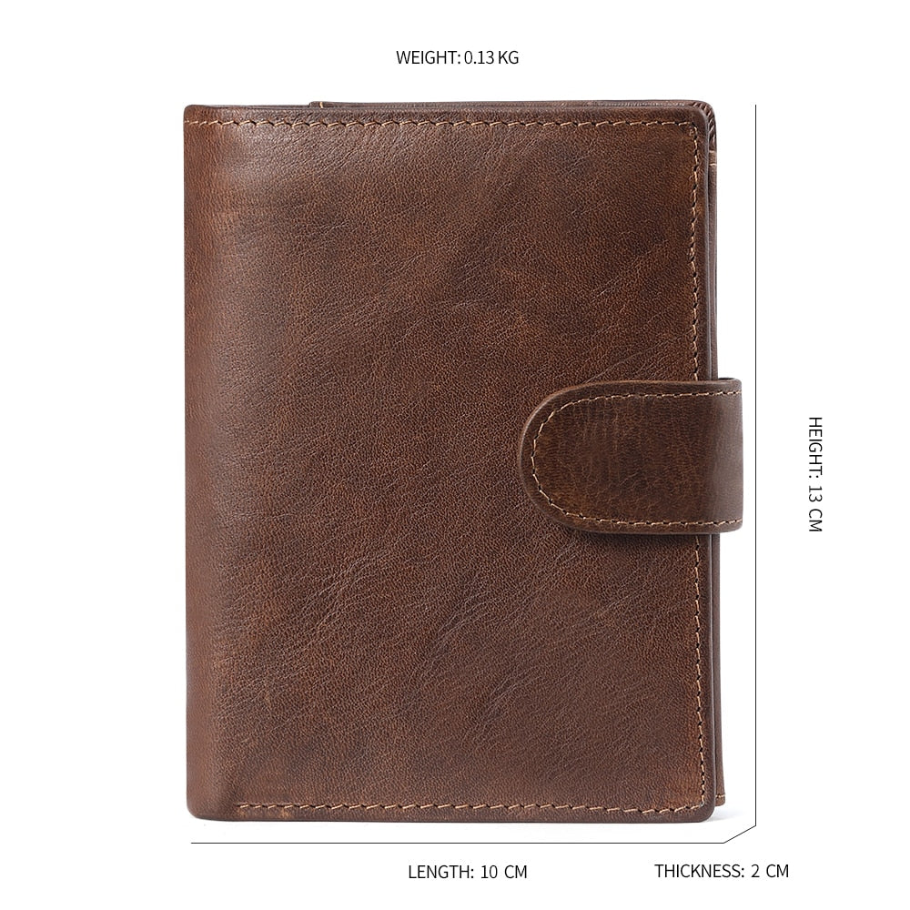 Horse Genuine Leather Card Id Holder Wallet