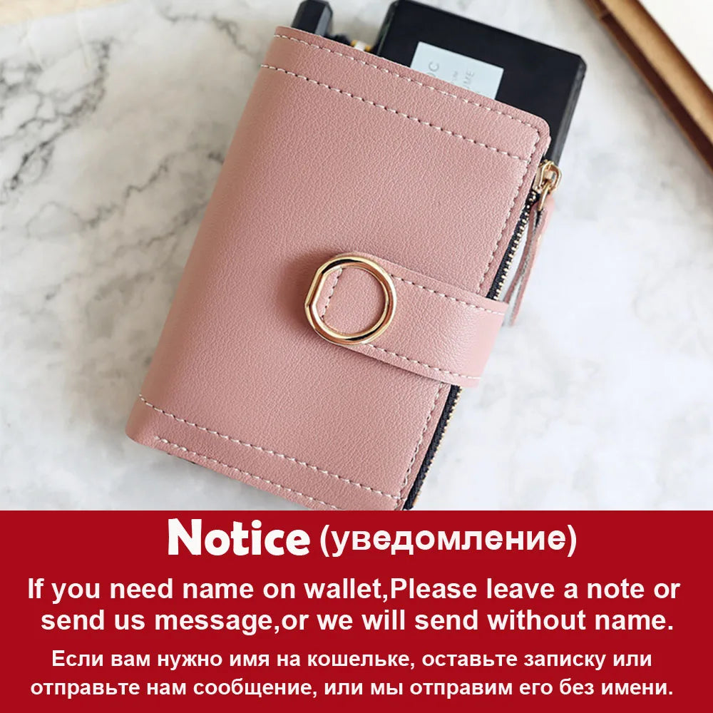 Short Name Customized Fashion Simple Cute Wallets