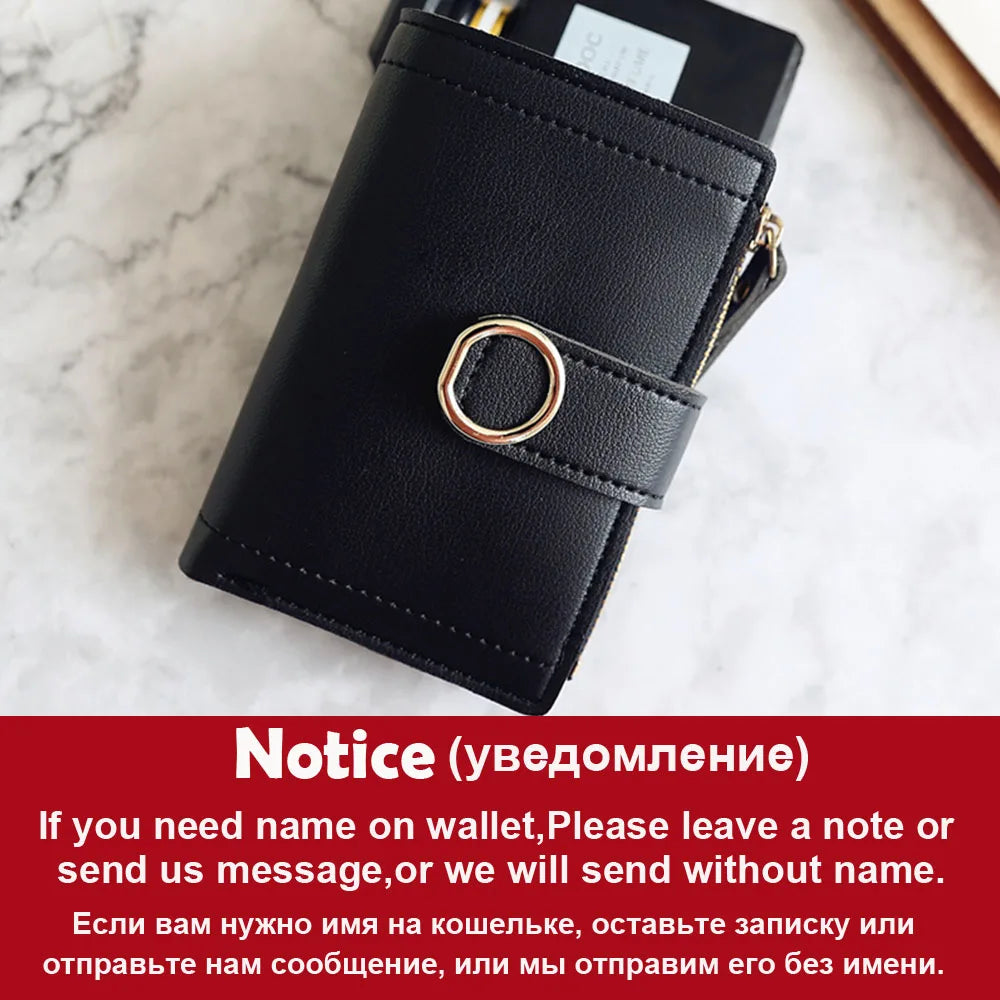 Short Name Customized Fashion Simple Cute Wallets